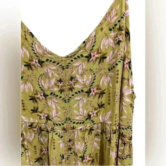 Floral Green Jumpsuit - Picture 1 of 10